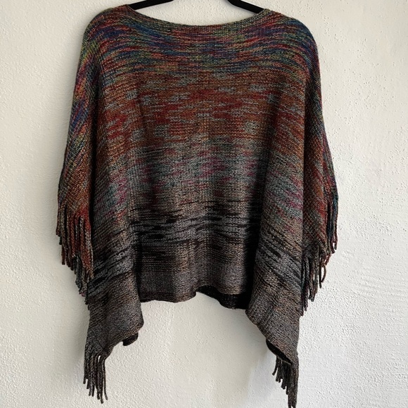 H.o.p.e. Woman Black Marled Tassel Showl, Size One Size - Picture 4 of 6